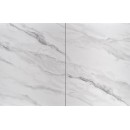 Стол обеденный HALMAR DANCAN белый мрамор/серый/черный 160-220/90